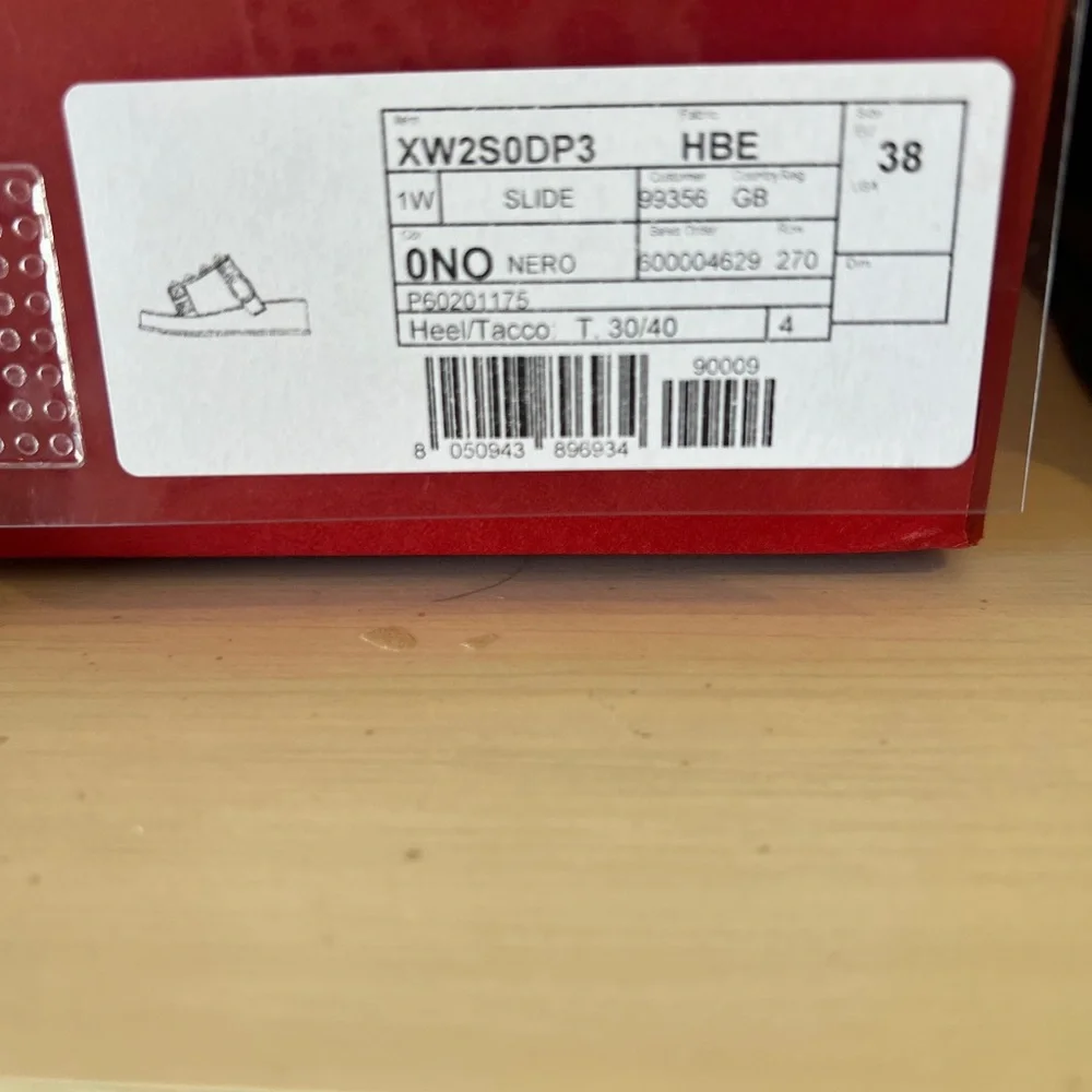 Valentino Black Sandals with Gold Studs - Picture 2 of 8